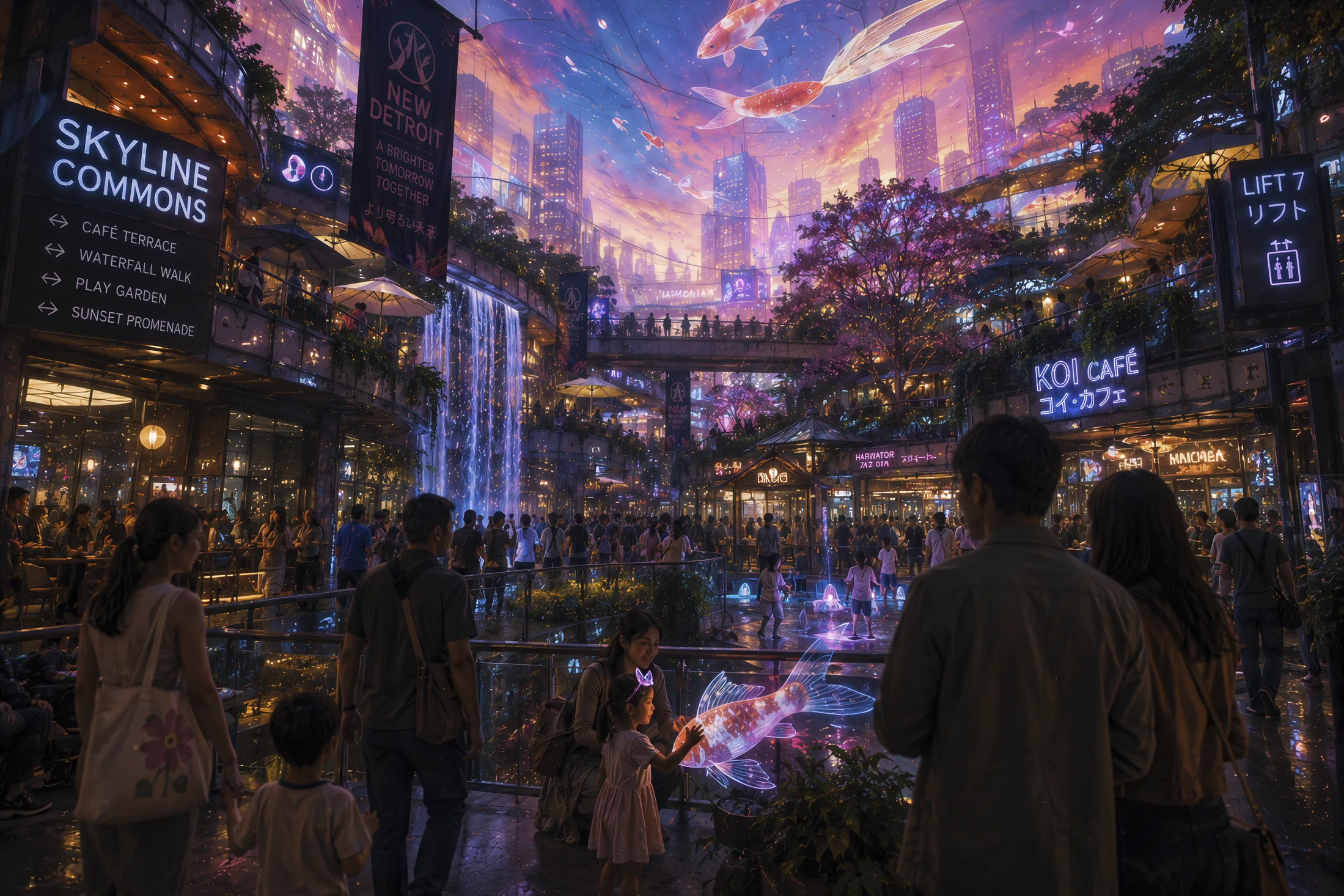 Concept vision for a vibrant future destination in Detroit