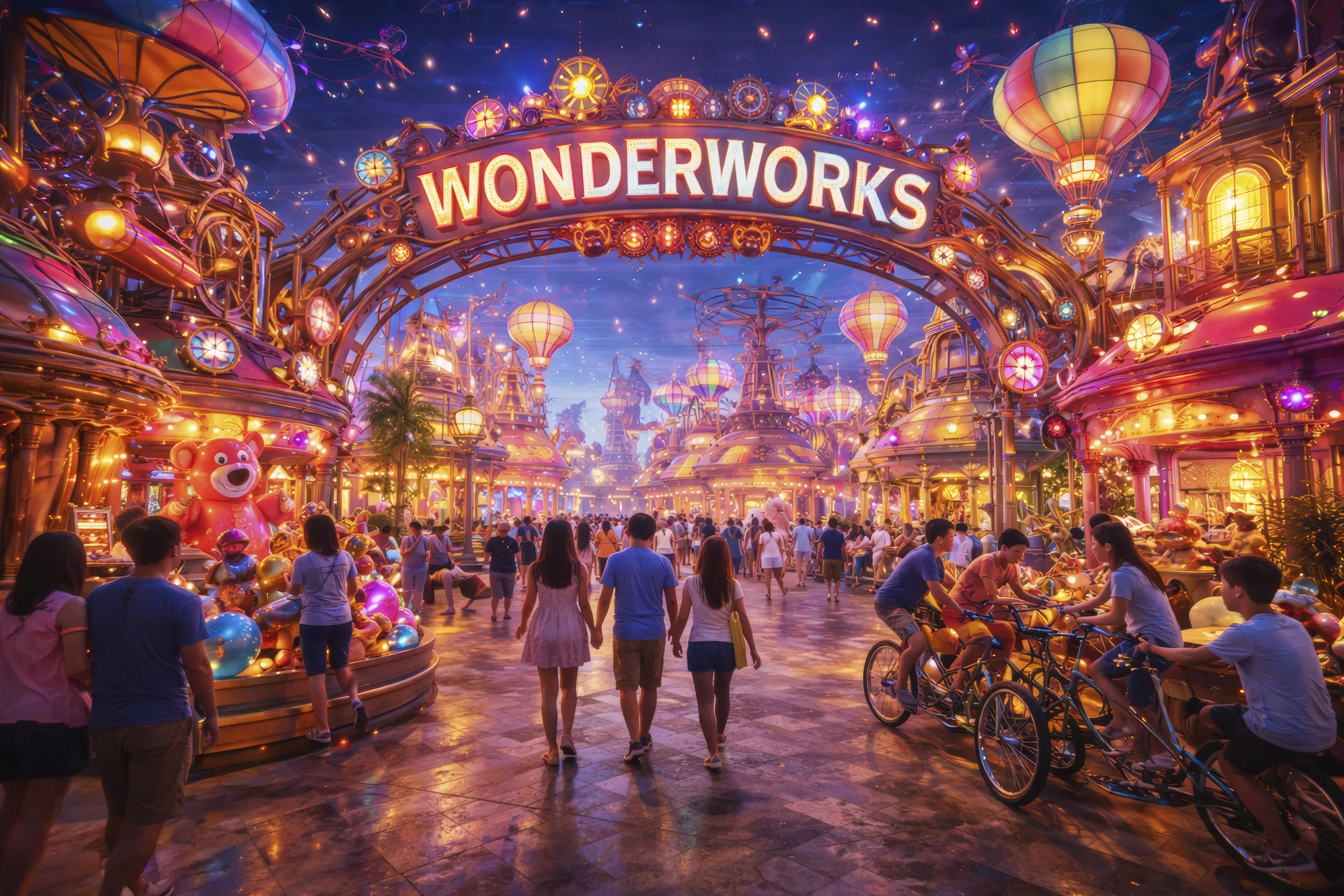 Concept for a colorful family entertainment destination